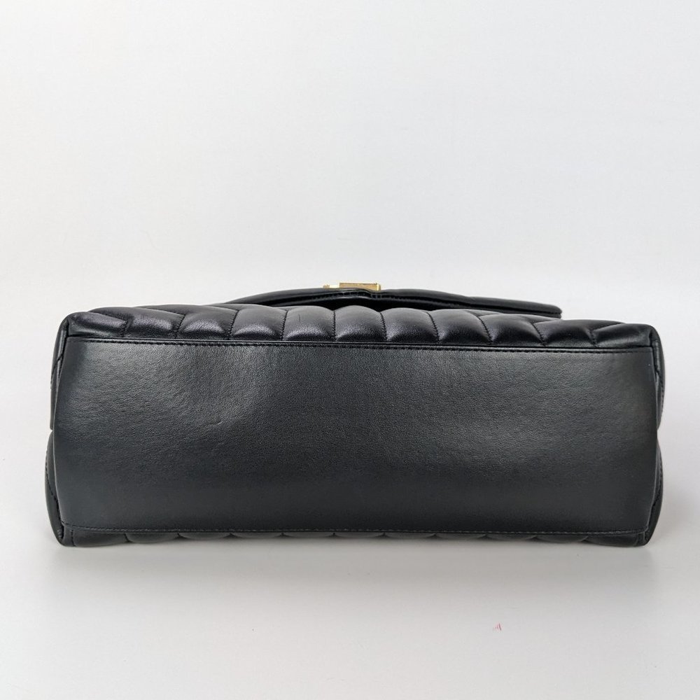 Saint Laurent Medium Loulou Shoulder Bag Black GHW - Picture 3 of 9